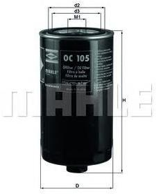 

Фильтр масляной Knecht/Mahle OC105, OC105