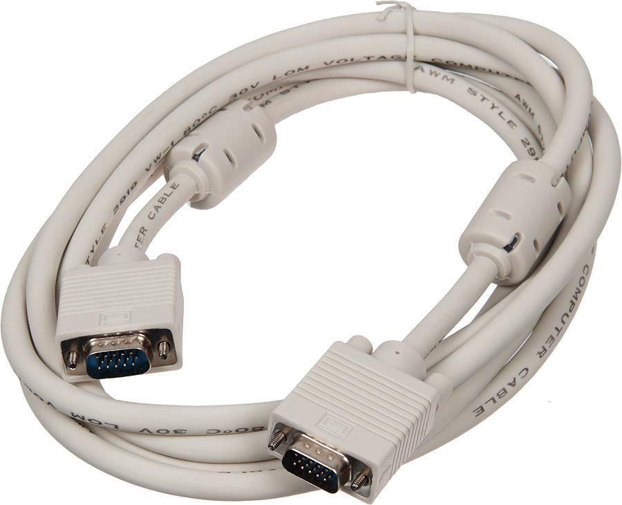 

Кабель Buro VGA (m) VGA (m) 3 м ферритовые кольца серый [CAB016S-10], VGA (m) VGA (m) 3 м ферритовые кольца