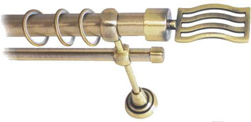 

Карниз Lm Decor Стайл 165 2р гладкий 25/16мм 3.6м антик, Стайл 165 2р гладкий 25/16мм 3.6м