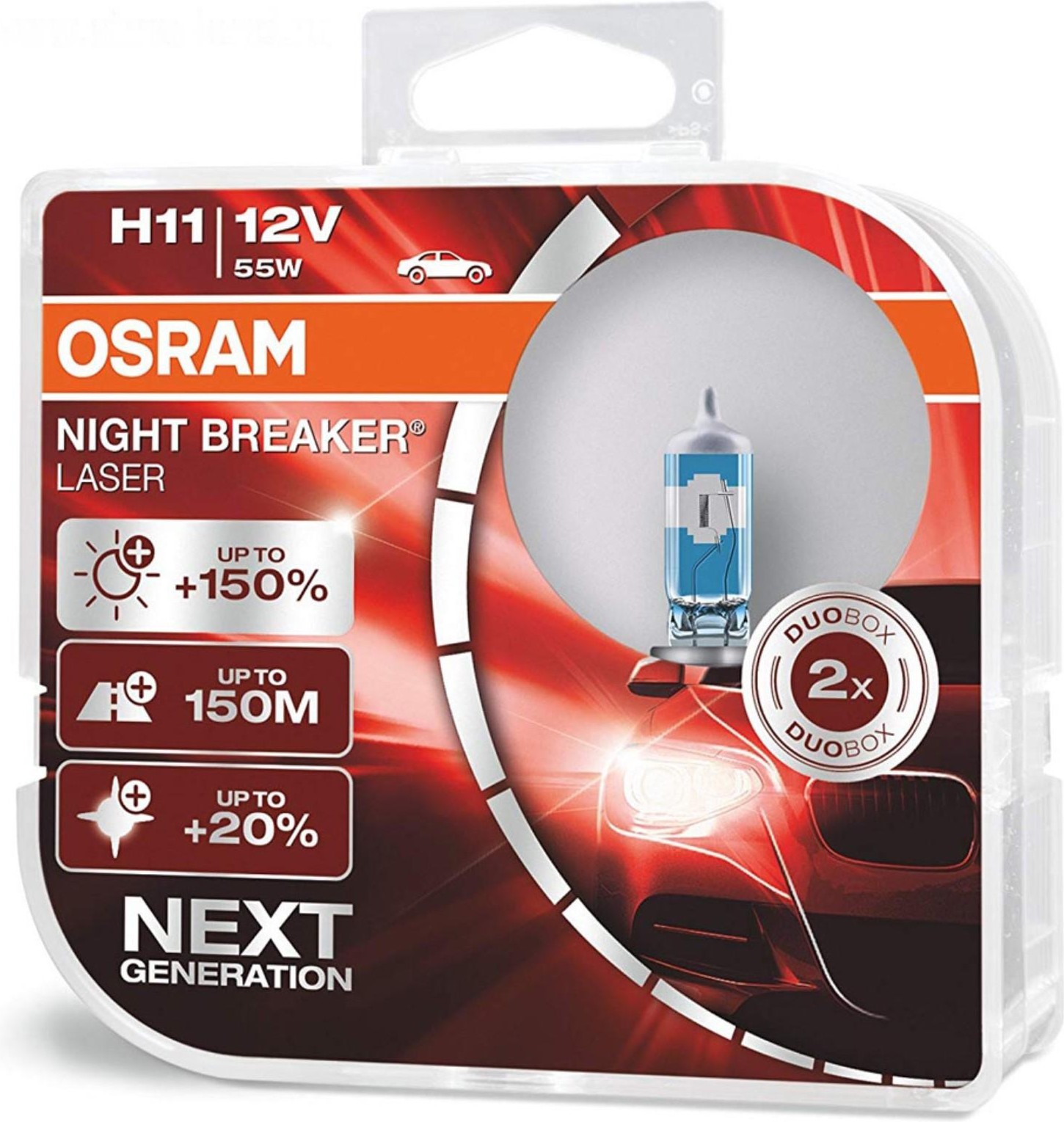 

Автомобильная лампа Osram H11 64211NL-HCB Комплект