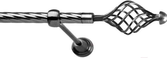 

Карниз Lm Decor Вираж 098 1р витой 3.2м антрацит, Вираж 098 1р витой 16мм 3.2м