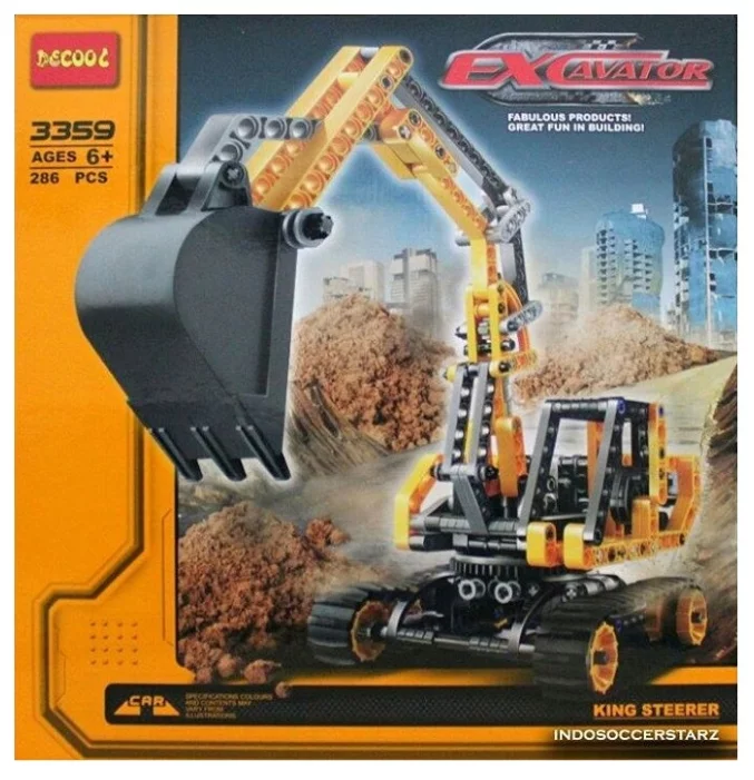 

Конструктор Decool Экскаватор 3359, Конструктор Decool 3359 Экскаватор (286 деталей)