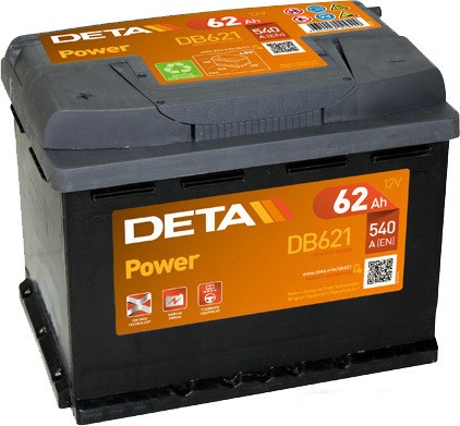 

Аккумулятор DETA Power DB621 62 А/ч, Power DB621 62 А/ч