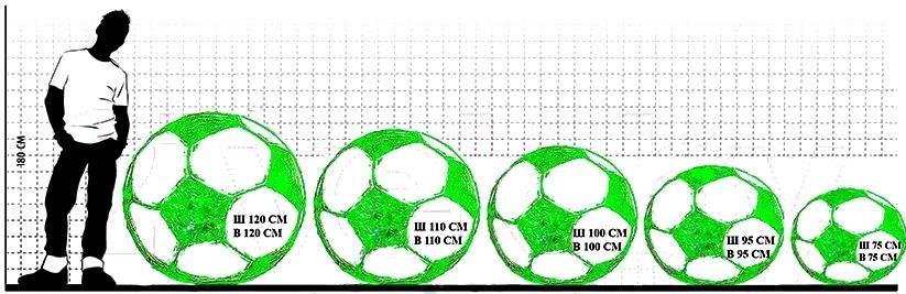 Размер мяча для мини футбола в зале