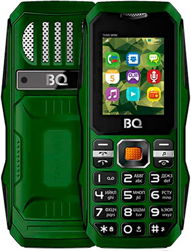 

Мобильный телефон BQ-Mobile BQ-1842 Tank mini Green, Мобильный телефон BQ-Mobile BQ-1842 Tank mini (зеленый)