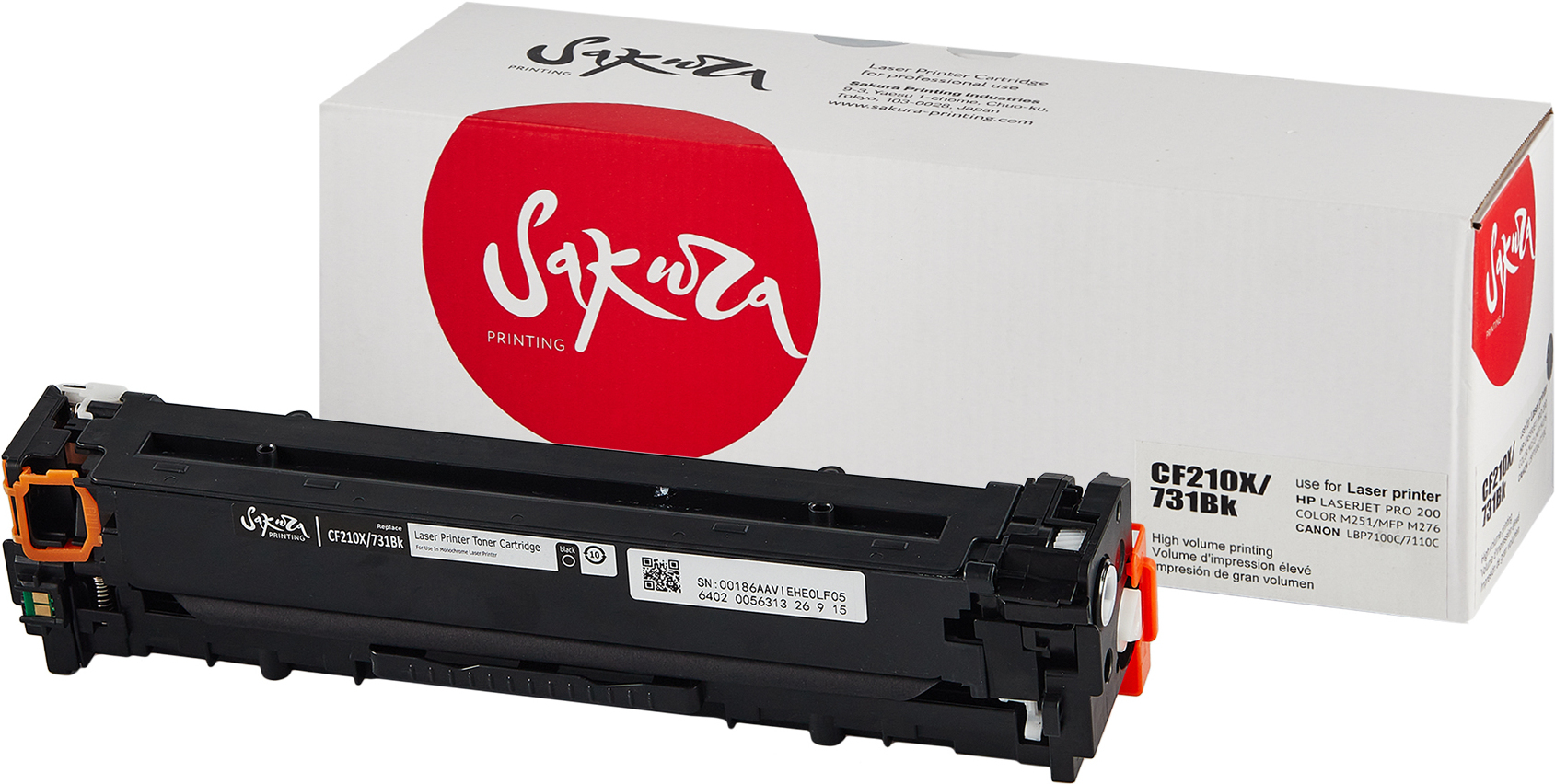 

Картридж для принтера (МФУ) Sakura Printing Совместимый с CF210X/731Bk [SACF210X/731Bk], Картридж Sakura Printing Совместимый с CF210X/731Bk SACF210X/731Bk