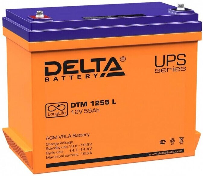 

Аккумулятор для ИБП Delta DTM 1255 L