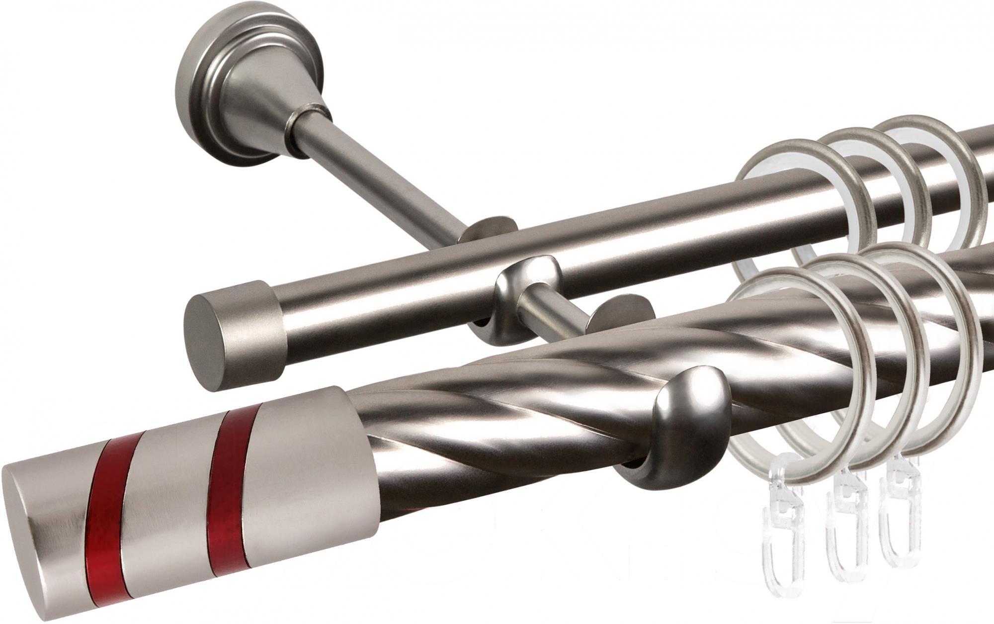 

Карниз АС ФОРОС Grace D25К/16Г + наконечники Изольда красный 1.6м сатин