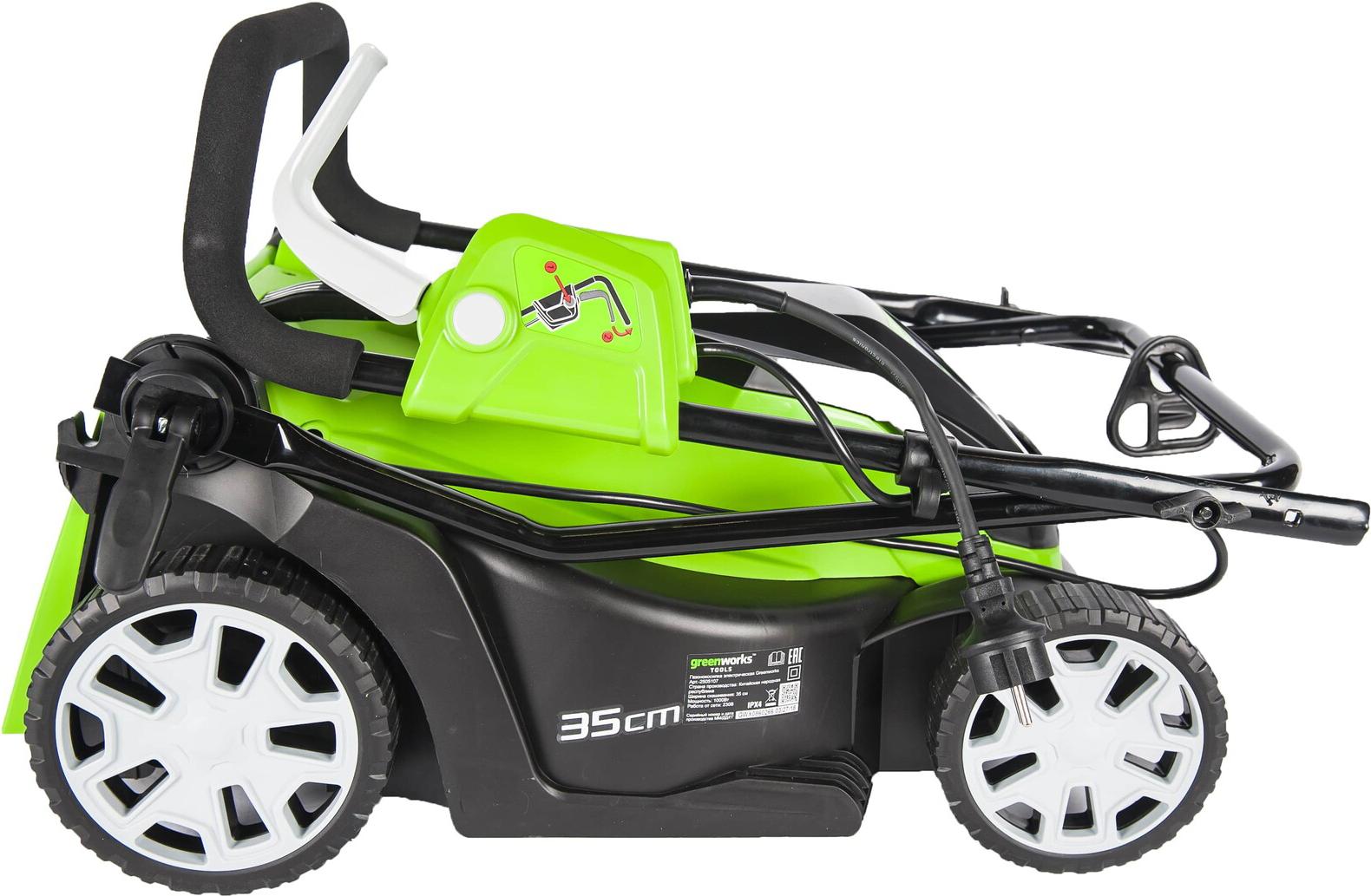 

Газонокосилка электрическая Greenworks GLM1035 [2505107], GLM1035