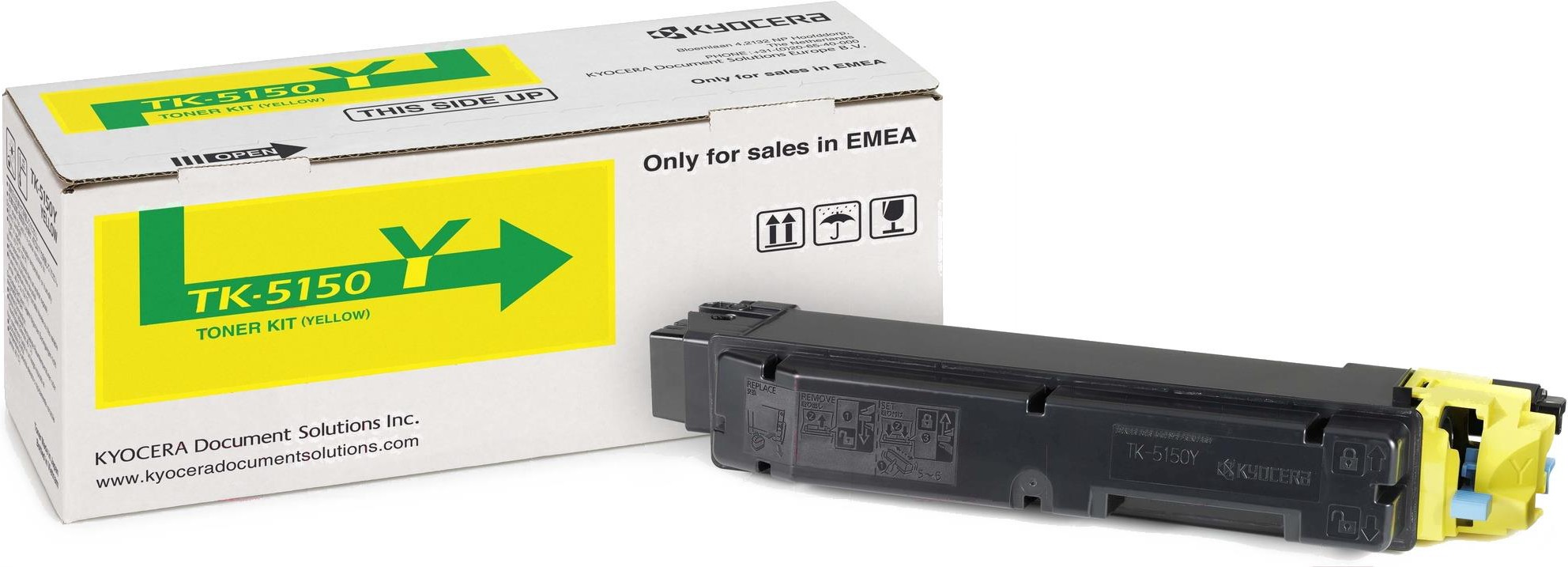

Картридж для принтера Kyocera TK-5150Y, Тонер Картридж Kyocera TK-5150Y желтый (1T02NSANL0)