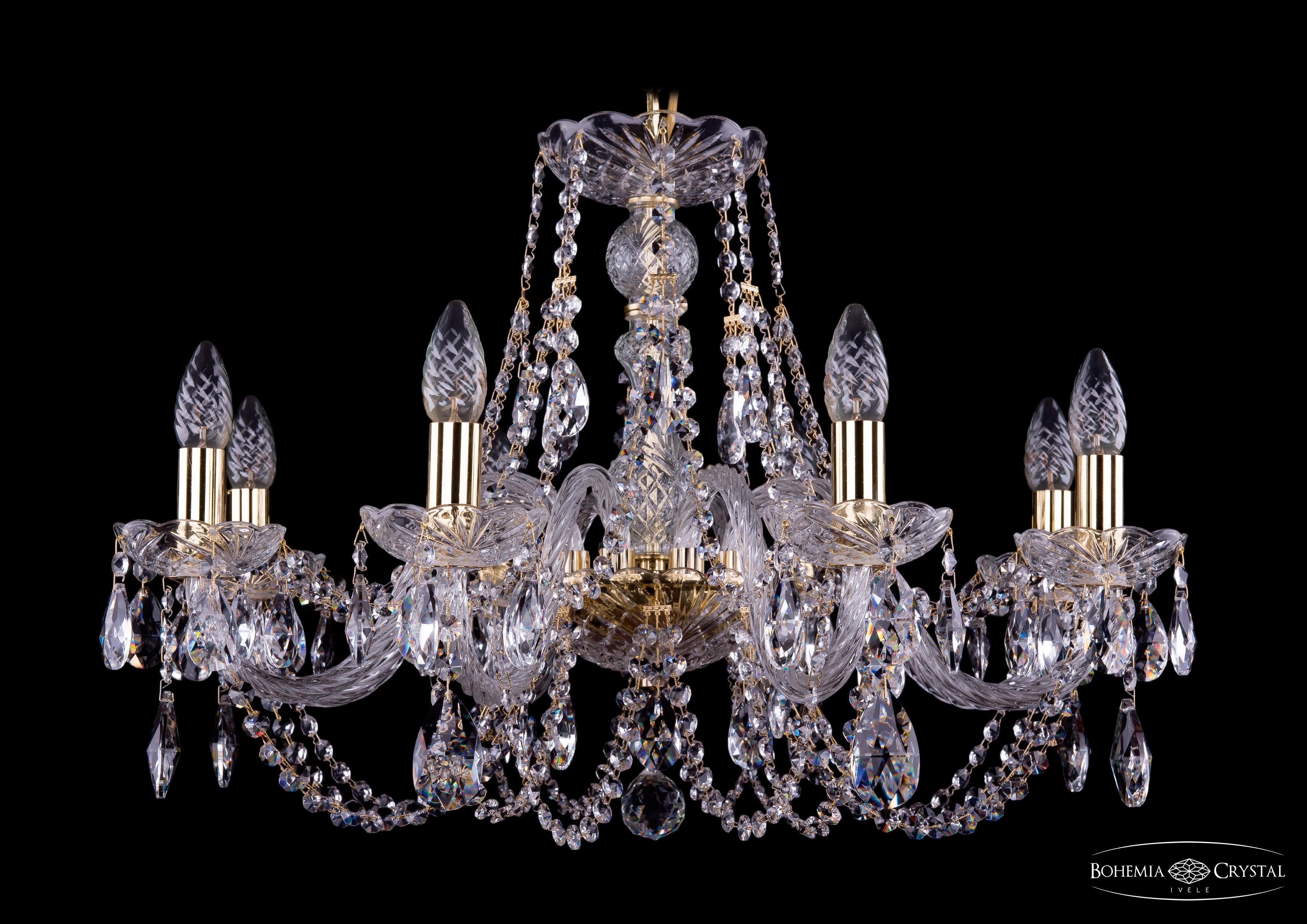 

Подвесная люстра Bohemia Ivele Crystal 1406/8/240/G