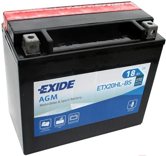 

Аккумулятор Exide ETX-20HL-BS 18 А/ч