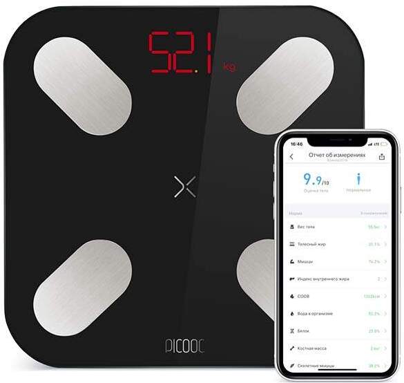 

Напольные весы Picooc Mini V2 черный