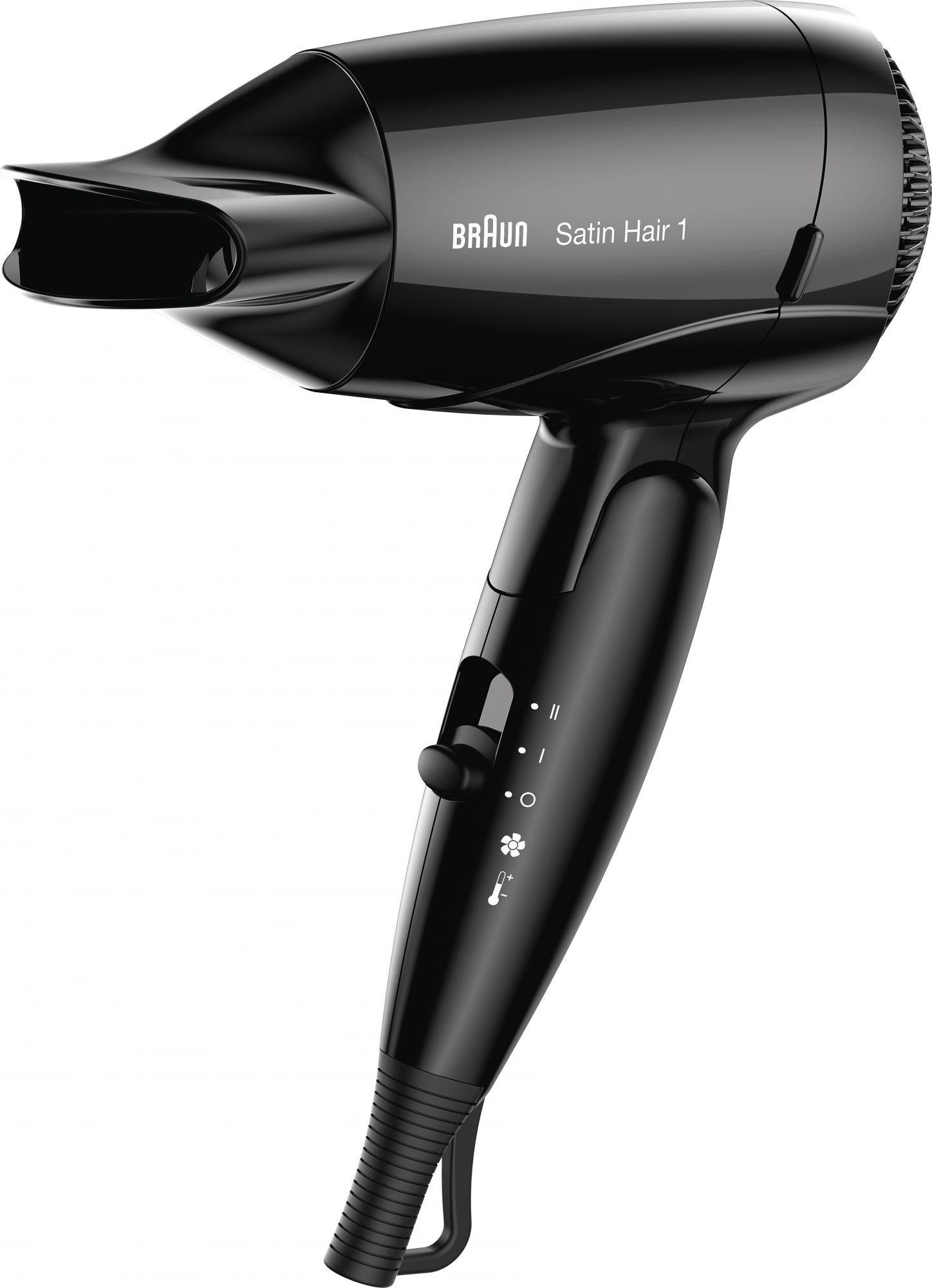 

Фен Braun Satin-Hair 1 HD 130, Фен Braun HD130 черный