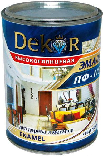 

Краска Dekor ПФ-115 1.8кг желтый