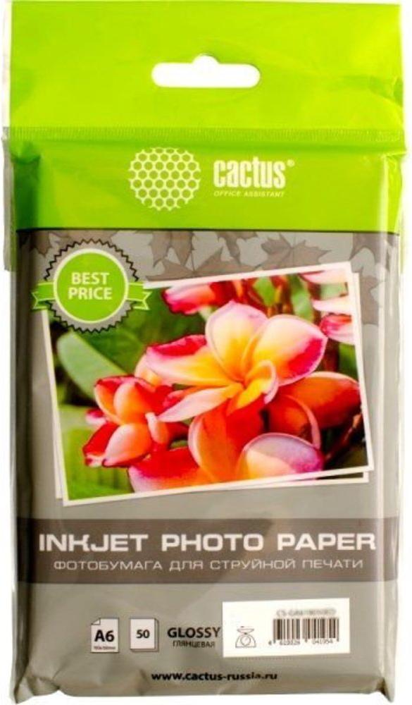 

Фотобумага Cactus A6 PHOTO GLOSSY 50SH [CS-GA623050ED], A6 PHOTO GLOSSY 50SH