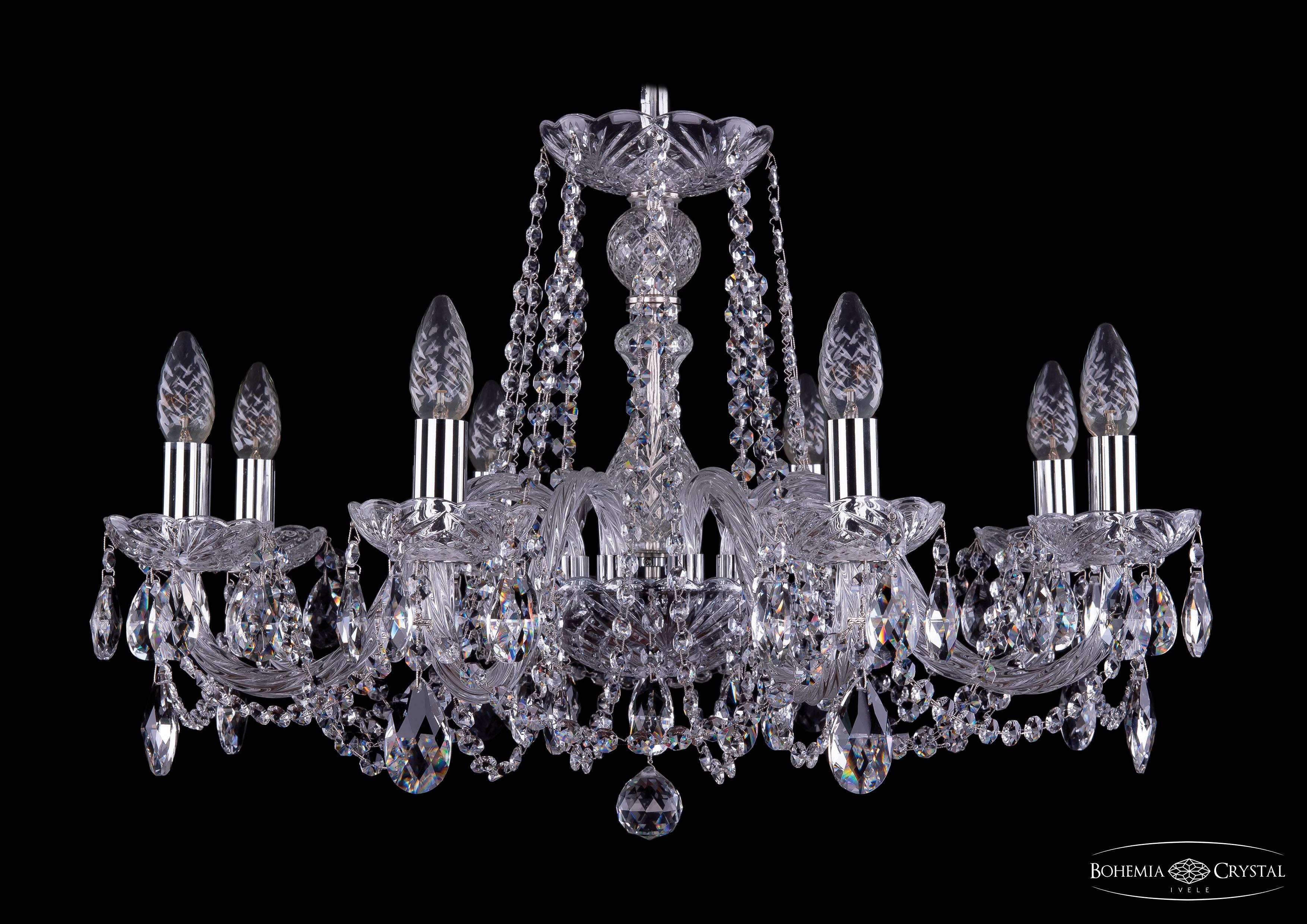 

Подвесная люстра Bohemia Ivele Crystal 1402/8/240/Ni
