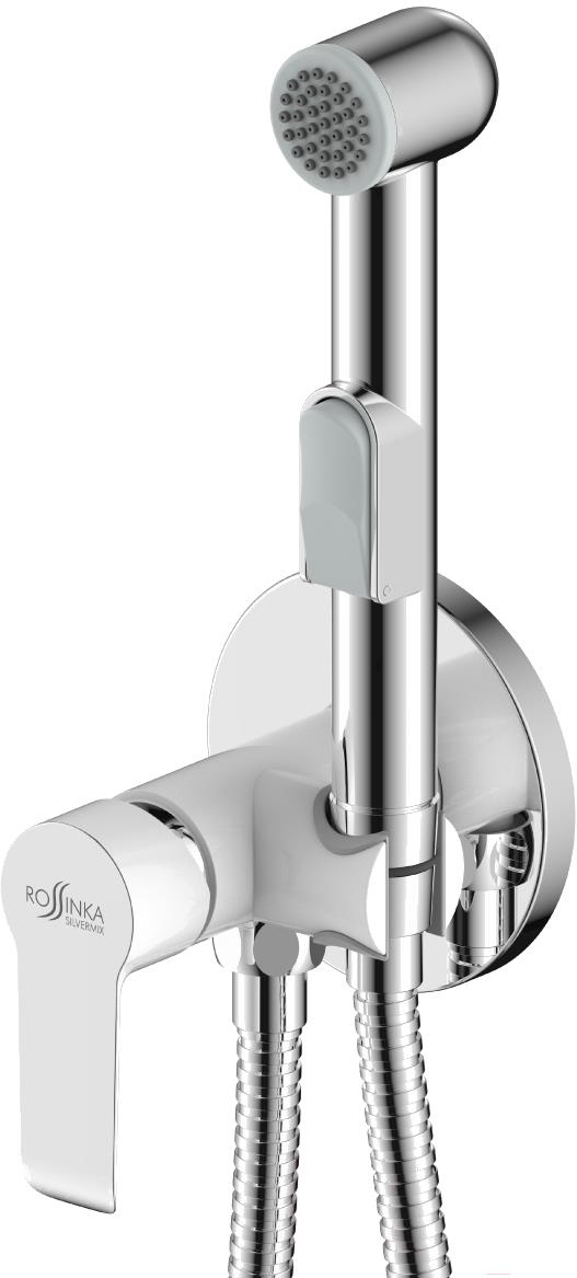 

Смеситель Rossinka Silvermix W25-51 хром/белый, W25-51