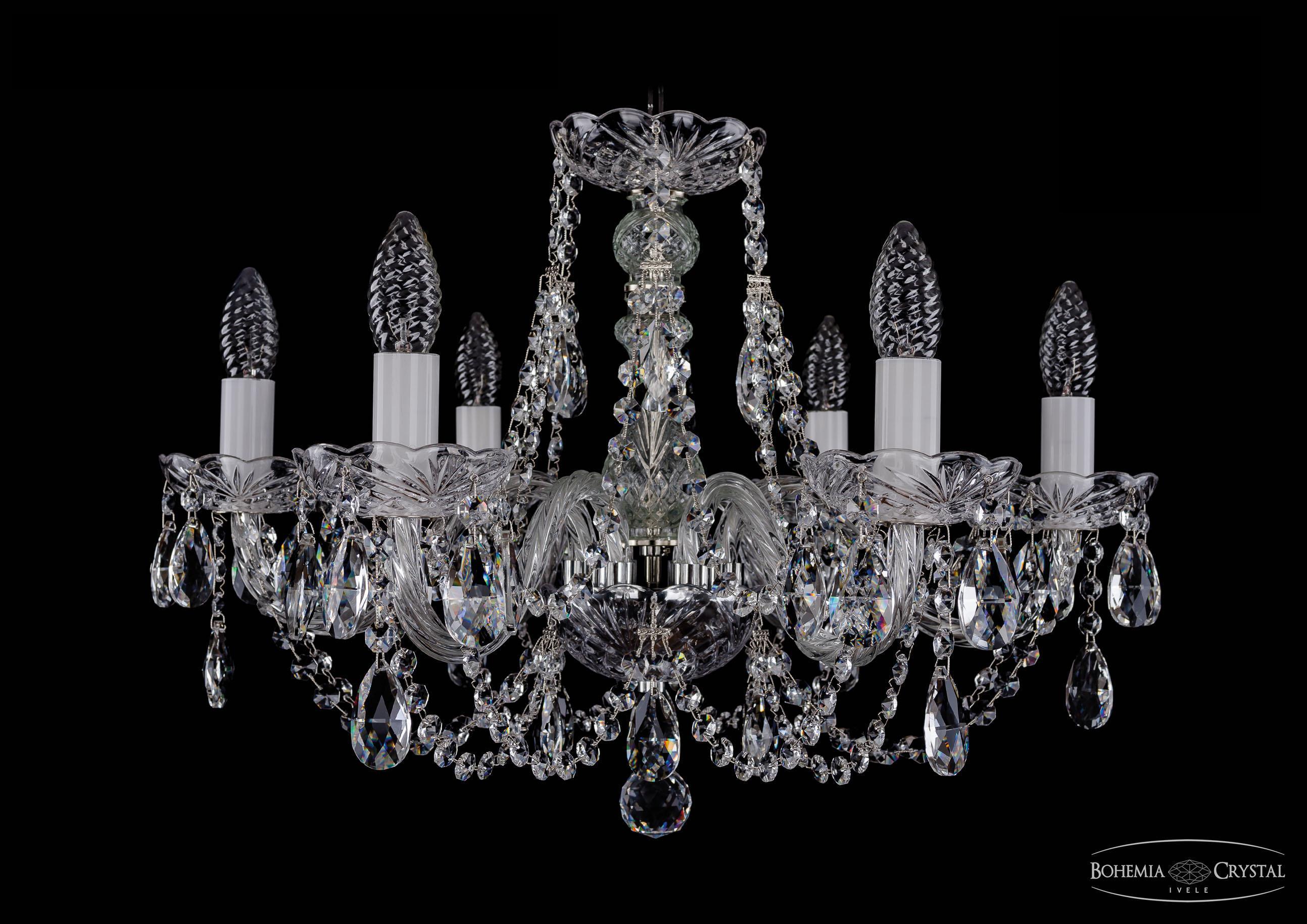 

Подвесная люстра Bohemia Ivele Crystal 1406/6/195/Ni
