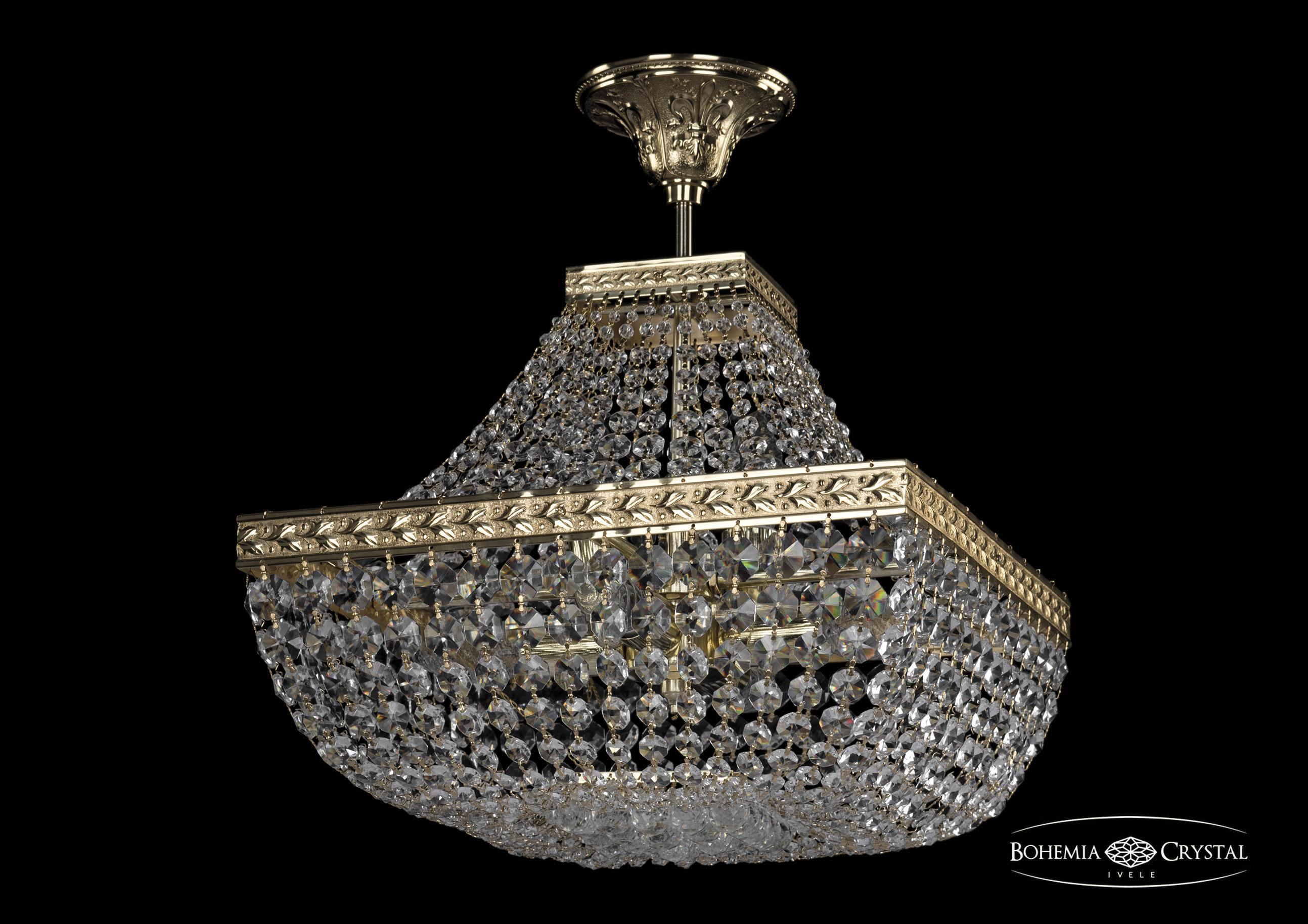

Люстра на штанге Bohemia Ivele Crystal 19282/H1/35IV G