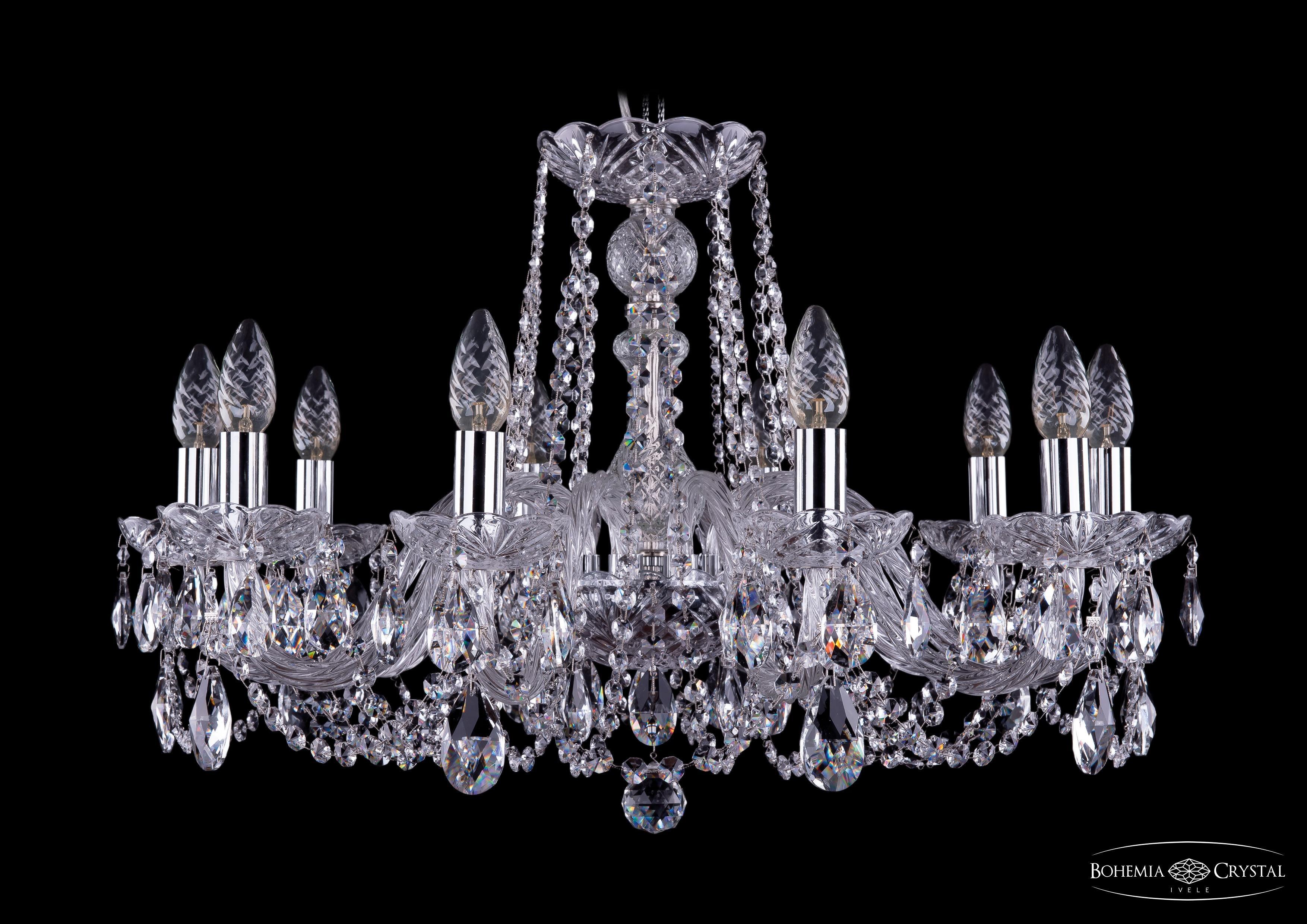 

Подвесная люстра Bohemia Ivele Crystal 1402/10/240/Ni