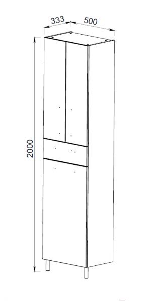 

Шкаф АВН 50 ЭКО c корзиной [13.11 (3)], 50 ЭКО c корзиной