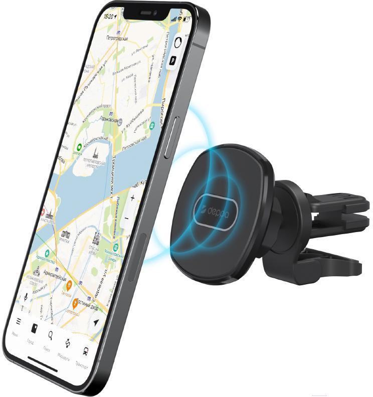 

Автомобильный держатель Deppa Mage Safe for iPhone Black [55186], Mage Safe for iPhone