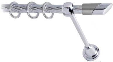 

Карниз Lm Decor Луна 056 1р витой 2м хром, Луна 056 1р витой 16мм 2.0м
