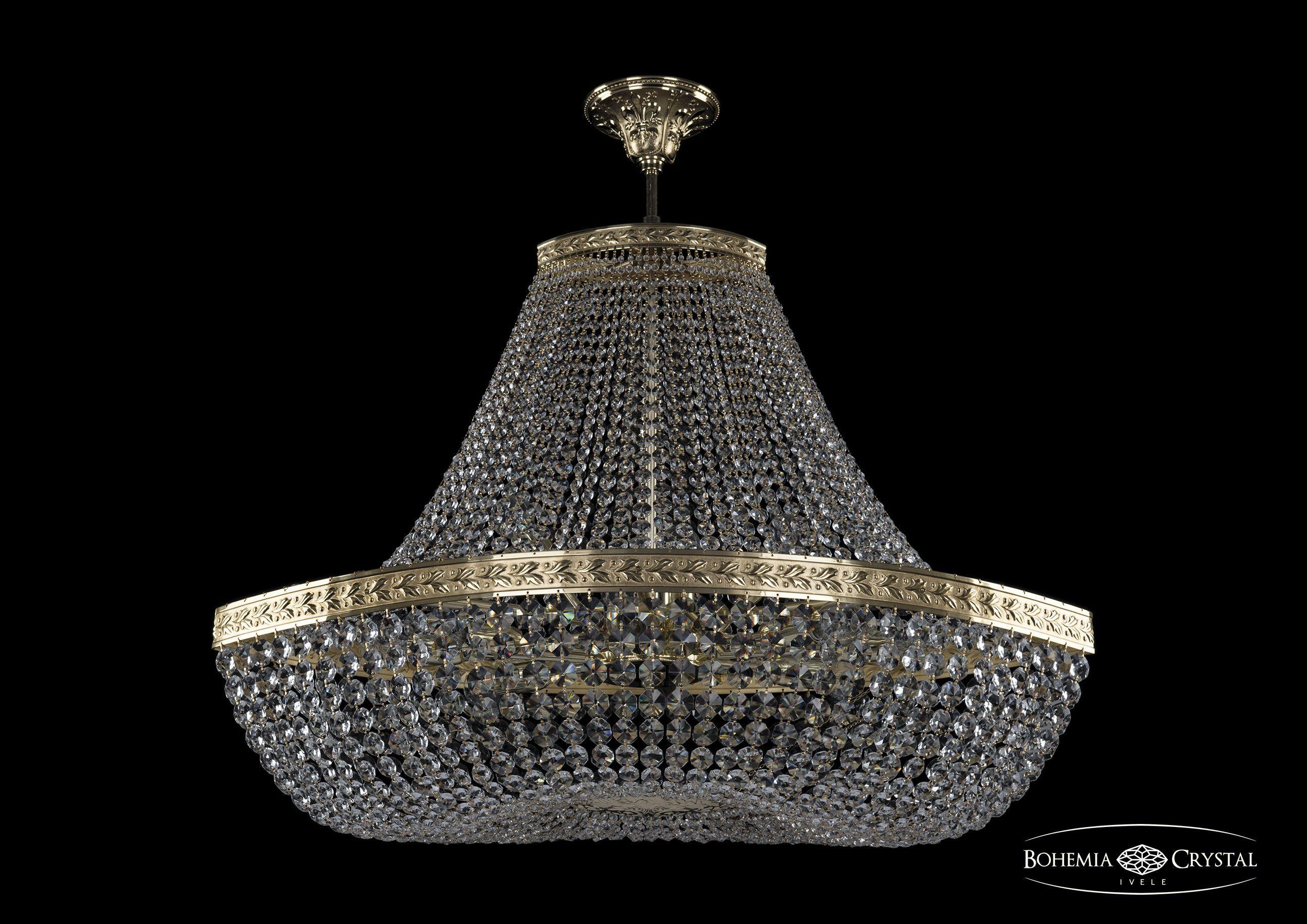 

Люстра на штанге Bohemia Ivele Crystal 19113/H1/90IV G