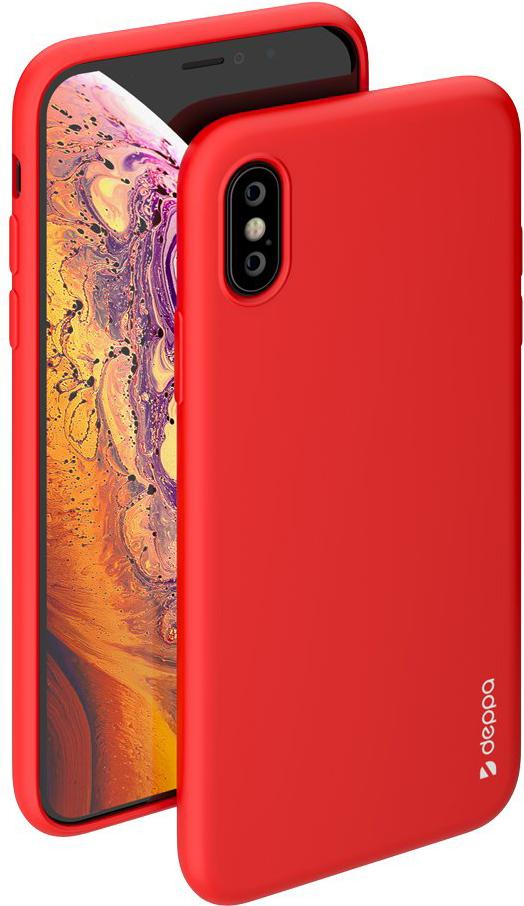 

Чехол для телефона Deppa Gel Color Case Apple iPhone X/XS красный [85361], Gel Color Case Apple iPhone X/XS