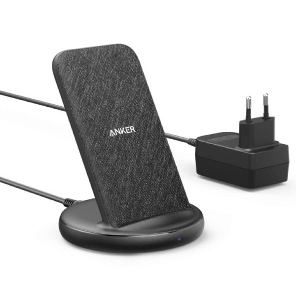

Беспроводное зарядное устройство Anker PowerWave 2 Stand 15W A2529 черный (ANK-B2529GF1-BK)