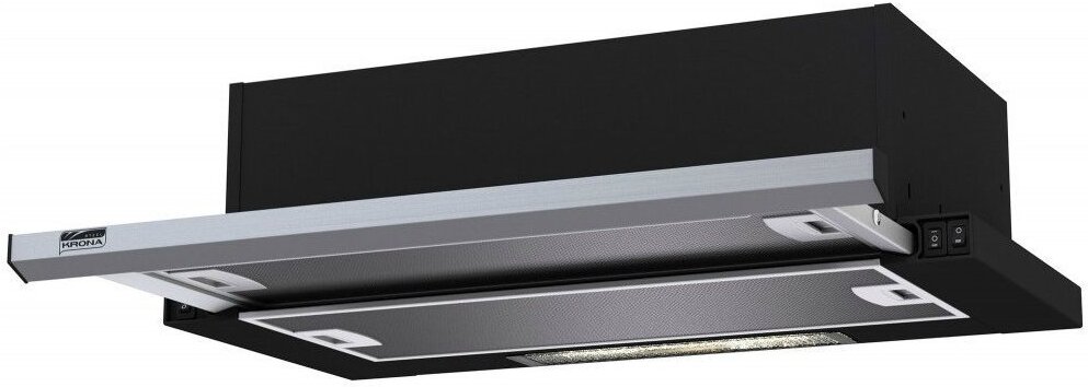 

Вытяжка Krona KAMILLA SLIM 600 BK/IX (1 мотора), Кухонная вытяжка Krona KAMILLA SLIM 600 BK/IX (1 мотора)
