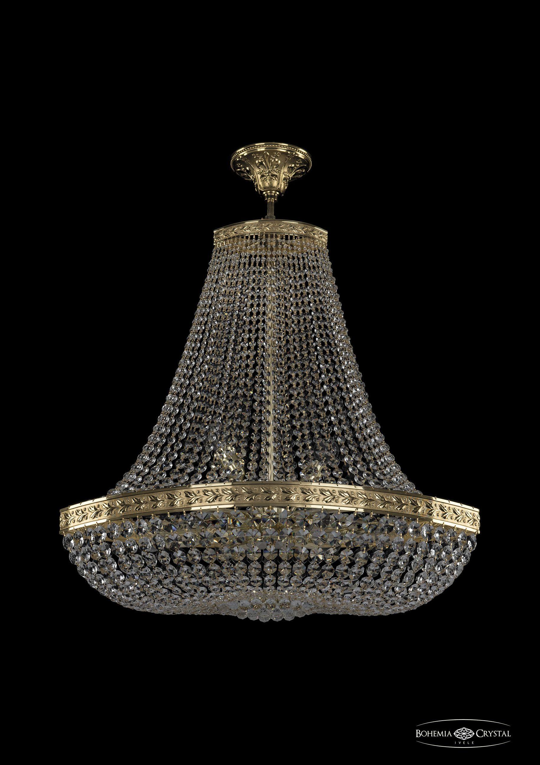 

Люстра на штанге Bohemia Ivele Crystal 19283/H2/70IV G