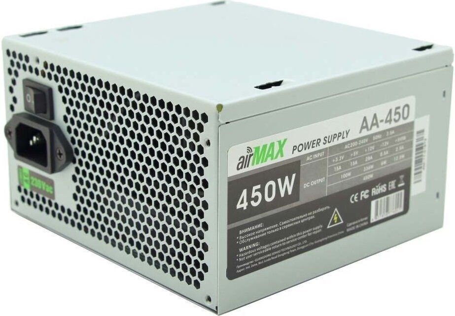 

Блок питания AirMax AA-450W, Блок питания для компьютеров AirMax AA-450W