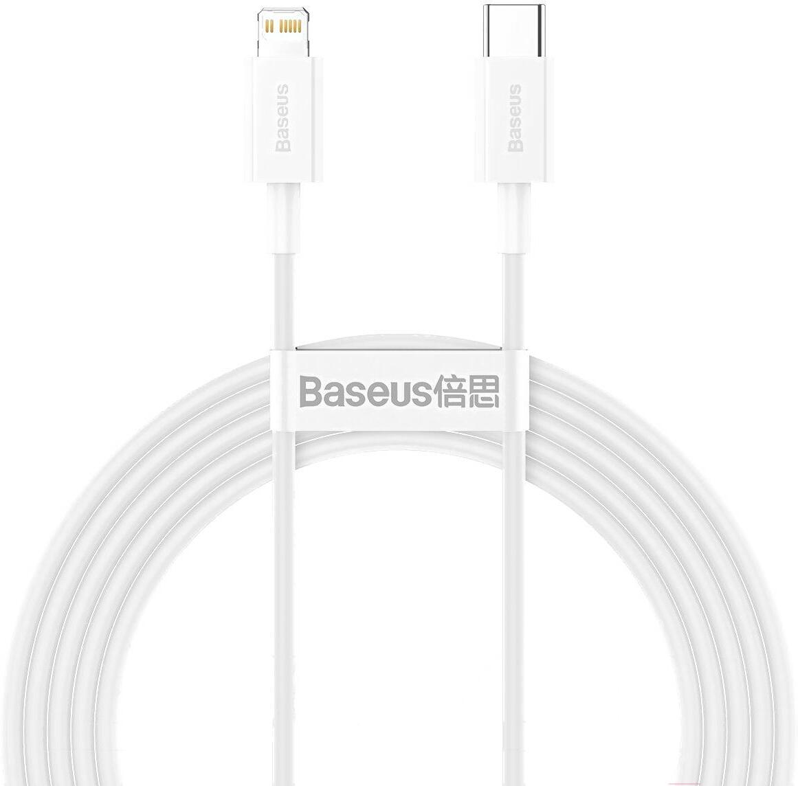 

Кабель Baseus Type-C to Lightning PD 20W 2m White (CATLYS-C02), Кабель Baseus CATLYS-C02 Superior Series Fast Charging Data Cable Type-C to Lightning (PD 20W) 2m White (Baseus Superior Series Fast Charging Data Cable Type-C to iP PD 20W 2m White (CATLYS-C
