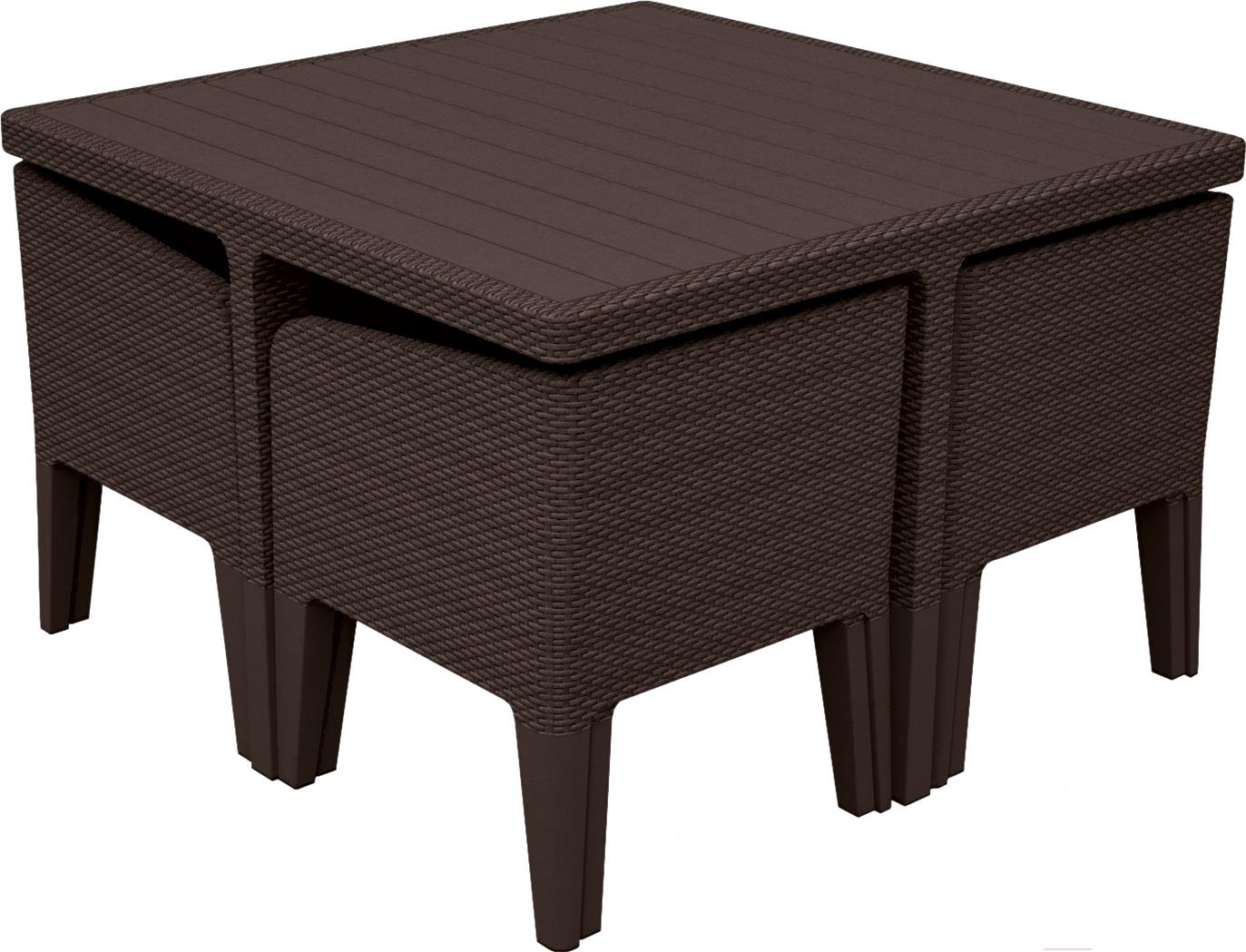 

Комплект мебели Keter Columbia dining set (5 предметов), коричневый, Columbia dining set 5 предметов