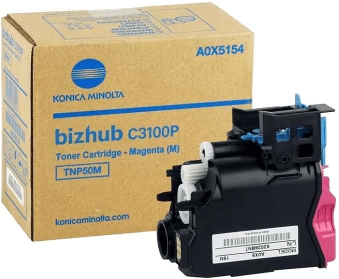 

Тонер Konica Minolta bizhub C3100P TNP-50M красный [A0X5354], bizhub C3100P TNP-50M