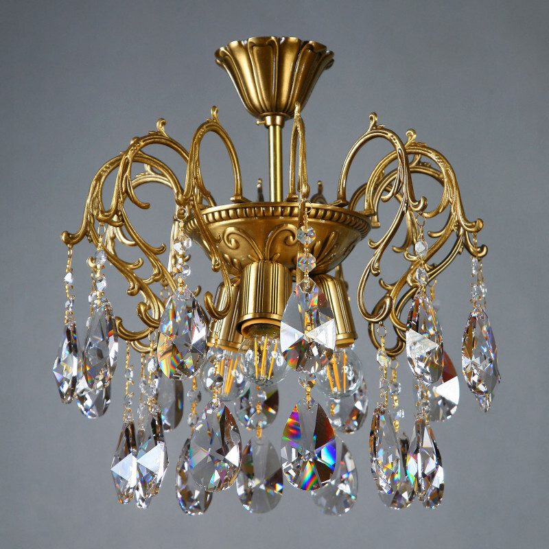 

AMBIENTE by BRIZZI Потолочный светильник [8888/3 PL AB Tear Drop], Люстра на штанге AMBIENTE by BRIZZI Потолочный светильник 8888/3 PL AB Tear Drop