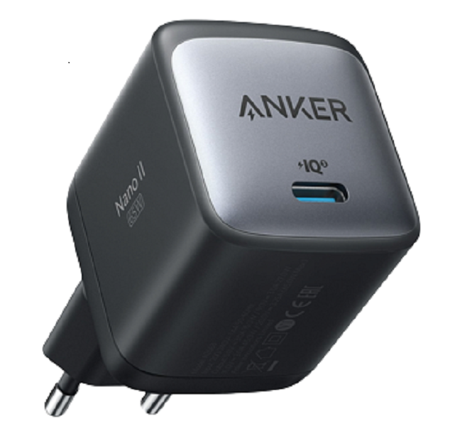 

Сетевое зарядное устройство Anker PowerPort Nano II GaN 65W A2663 (ANK-A2663G11-BK)