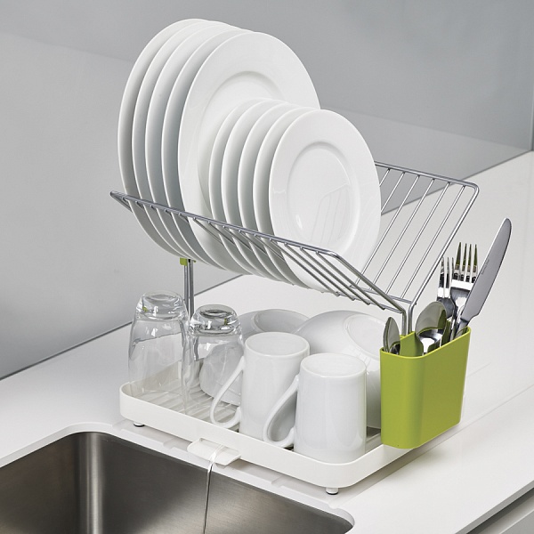 

Сушилка для посуды Joseph Joseph Y-rack Dishdrainer 85083 белый/зеленый, Y-rack Dishdrainer 85083