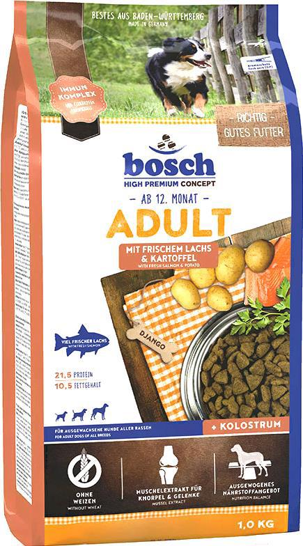 

Корм для собак Bosch Adult Salmon Potato 1 кг, Adult SalmonPotato 1кг