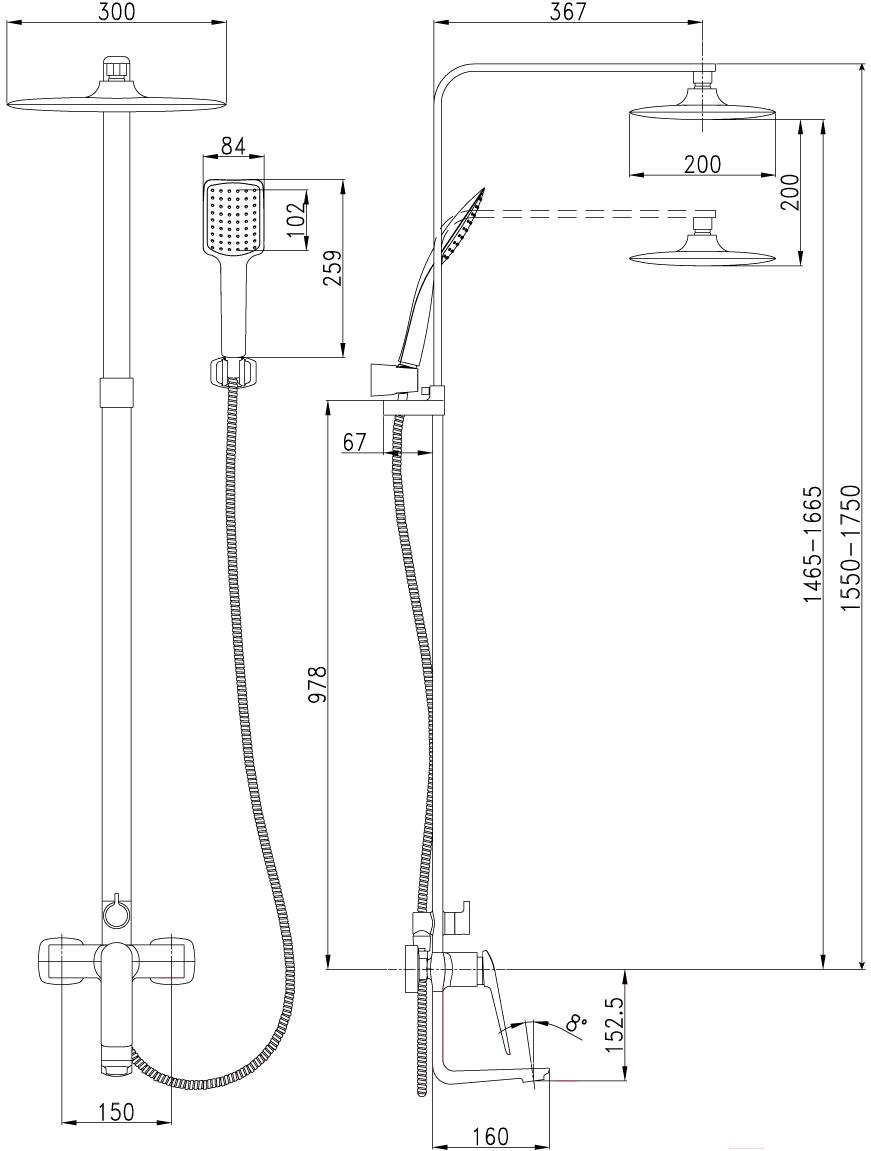 

Душевая система Lemark Allegro LM5962CW, Allegro LM5962CW