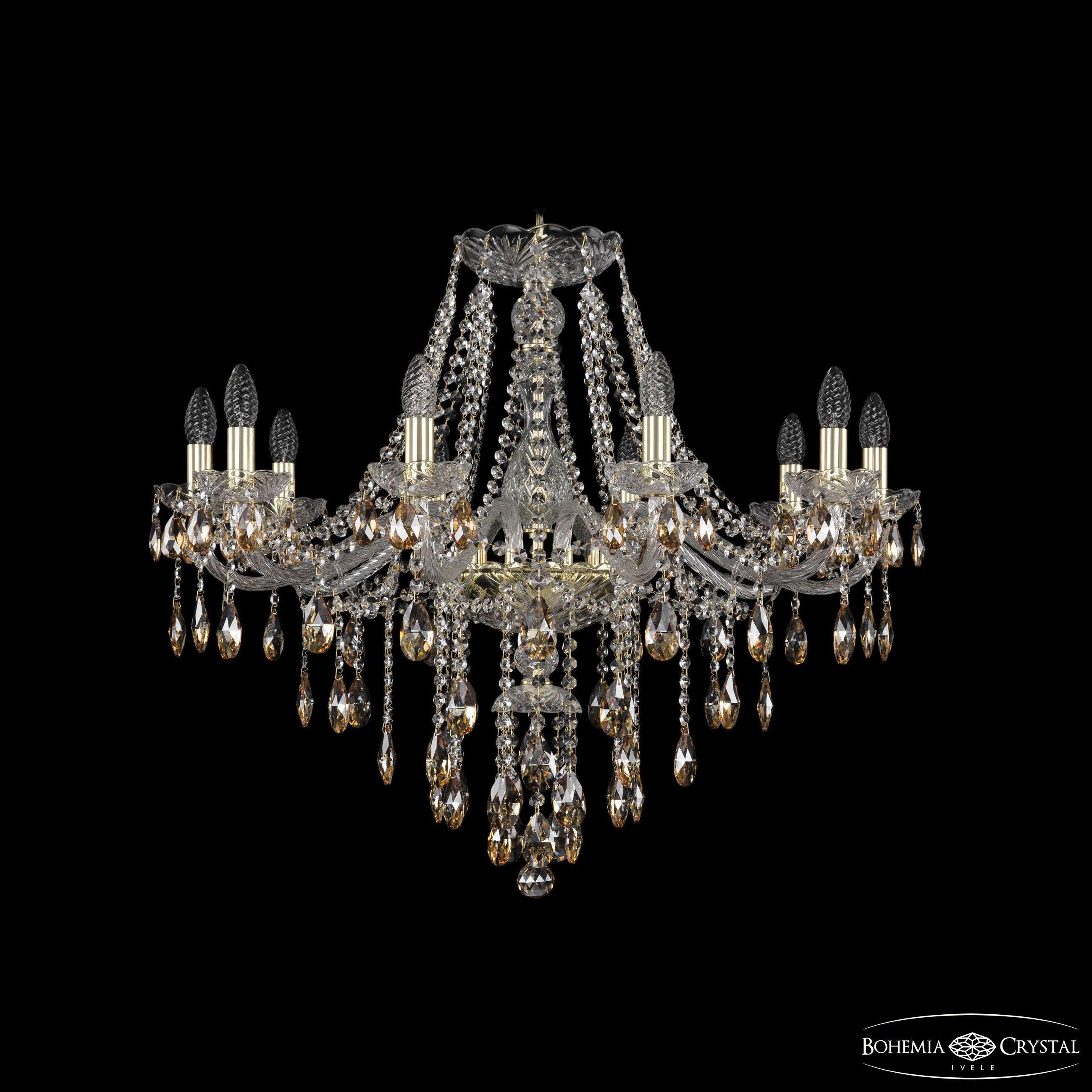 

Подвесная люстра Bohemia Ivele Crystal 1415/10/300 G K721