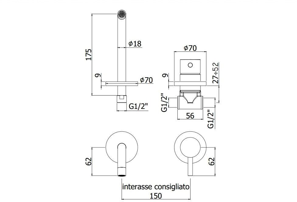 

Смеситель Paffoni Light, Light