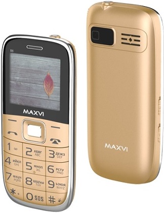

Мобильный телефон Maxvi B6 Gold