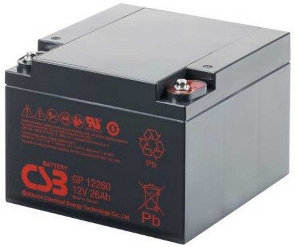 

Аккумулятор для ИБП CSB GP12260 (12В/26 А·ч)