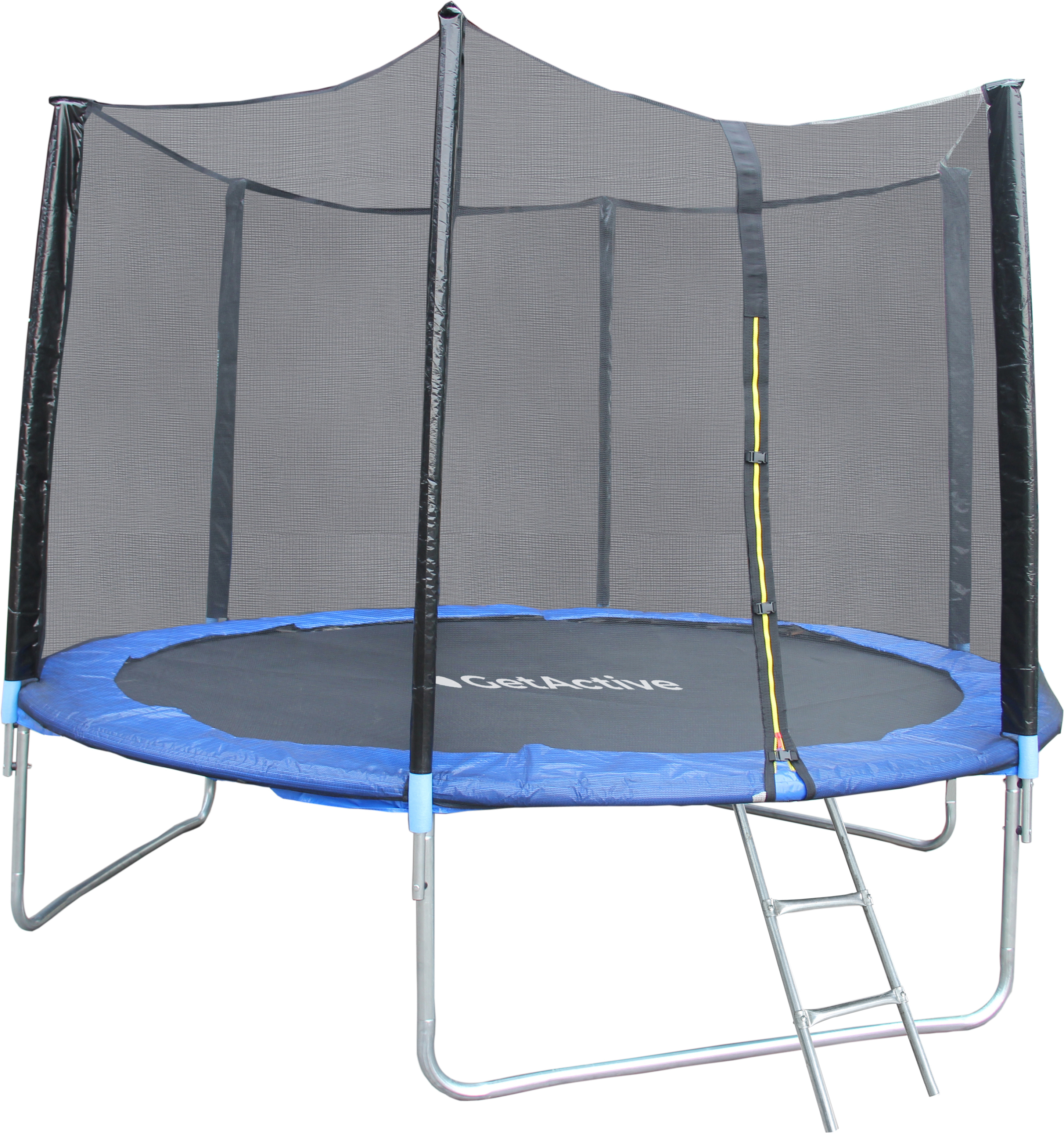 

Батут GetActive Jump 10 ft-312 см с лестницей и внешней сеткой синий, Батут GetActive Jump 10FT с лестницей и внешней сеткой 10360S2Y-L синий