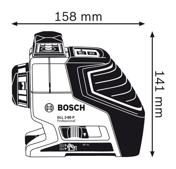

Лазерный нивелир Bosch GLL 2-80 P (с держателем BM 1 и приемником LR 2) [0601063209], GLL 2-80 P (с держателем BM 1 и приемником LR 2)