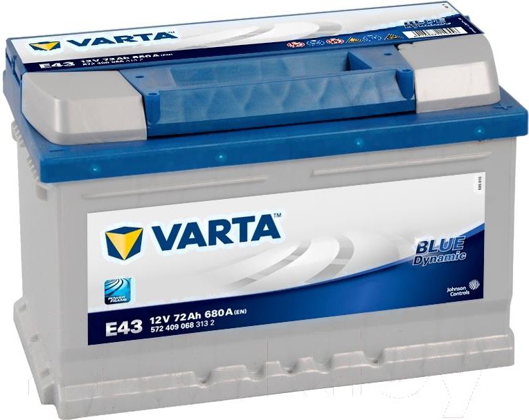 

Автомобильный аккумулятор Varta Blue Dynamik / 572409068 (72 А/ч), Аккумулятор Varta Blue Dynamik 72 А/ч 572409068
