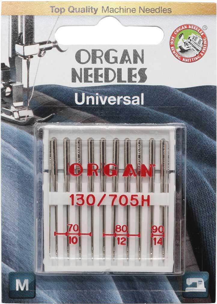 

Иглы для швейной машины Organ 10/70-90 Blister универсальные